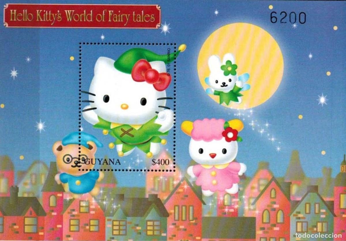 Sellos: GUYANA 2001 SHEET MNH HELLO KITTY ANIMACION ANIMATION - Foto 1