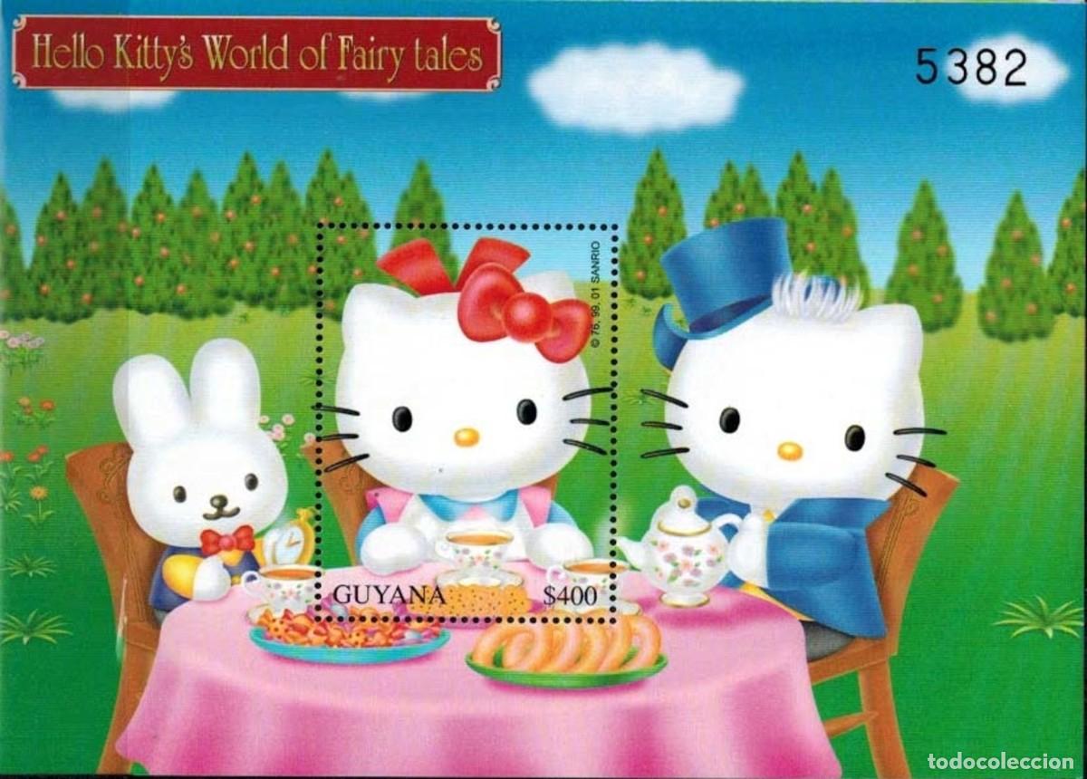 Sellos: GUYANA 2001 SHEET MNH HELLO KITTY ANIMACION ANIMATION - Foto 1