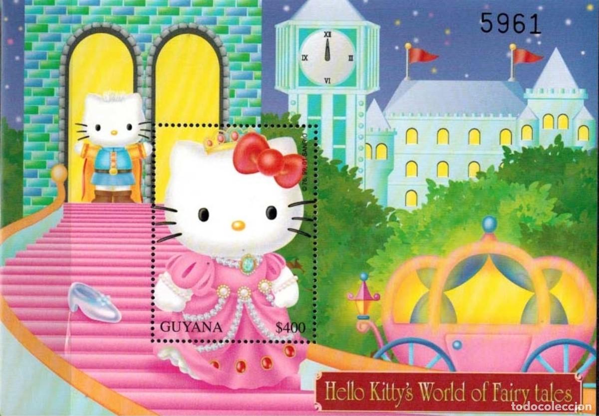 Sellos: GUYANA 2001 SHEET MNH HELLO KITTY ANIMACION ANIMATION - Foto 1