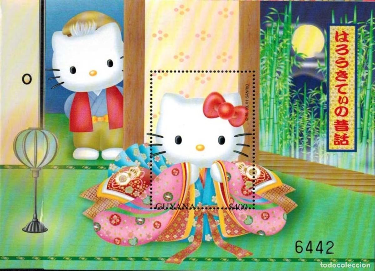 Sellos: GUYANA 2001 SHEET MNH HELLO KITTY ANIMACION ANIMATION - Foto 1