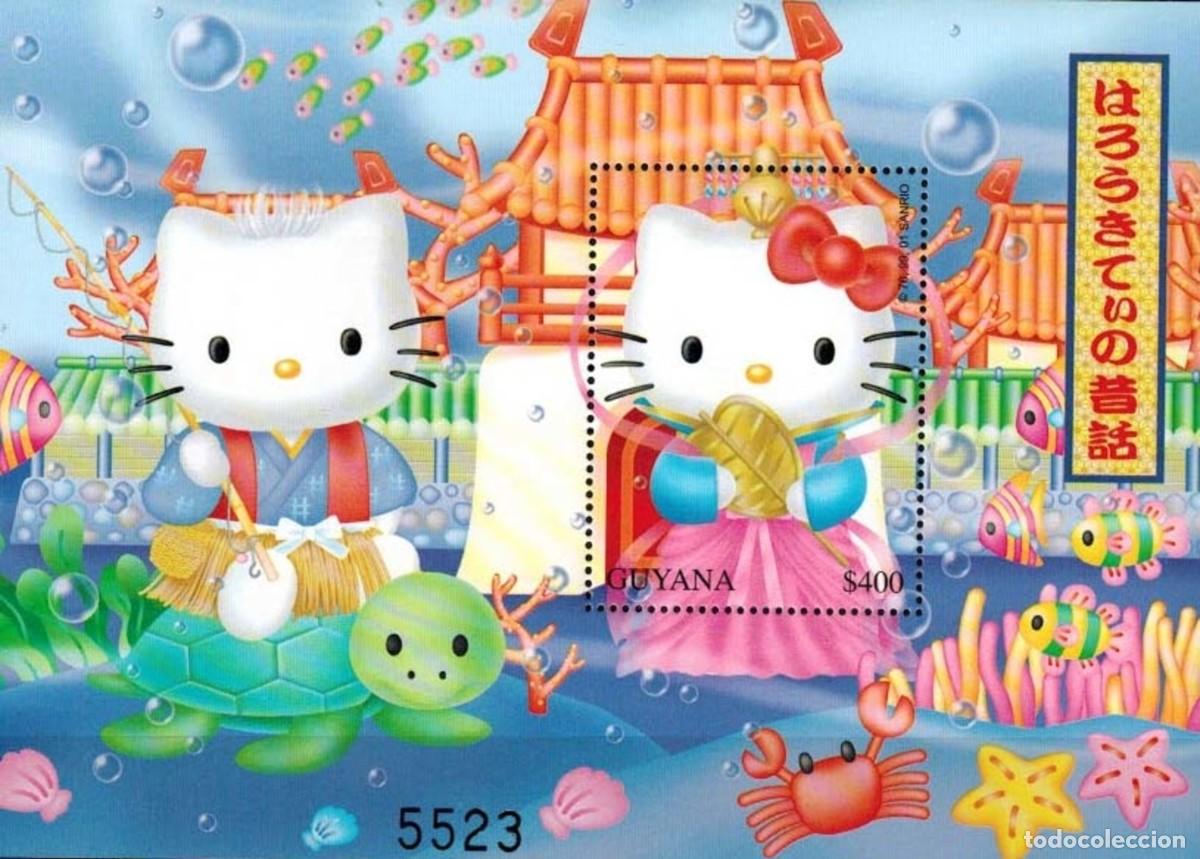 Sellos: GUYANA 2001 SHEET MNH HELLO KITTY ANIMACION ANIMATION - Foto 1