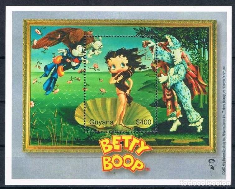 Sellos: GUYANA 2000 SHEET MNH BETTY BOOP - Foto 1