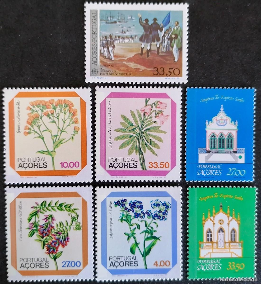 Sellos: AZORES 1982 - A&Ntilde;O COMPLETO SIN HB .- - Foto 1