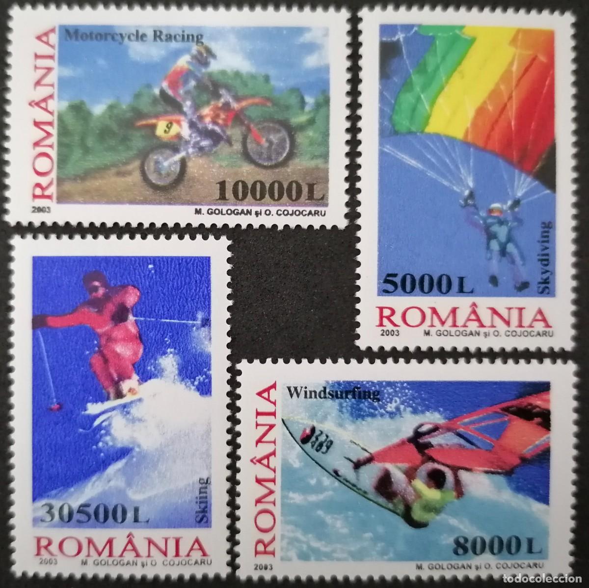 Sellos: RUMANIA 2003 - DEPORTES EXTREMOS = - Foto 1