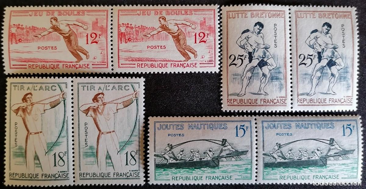 Sellos: FRANCIA 1958 - JUEGOS TRADICIONALES . - Foto 1