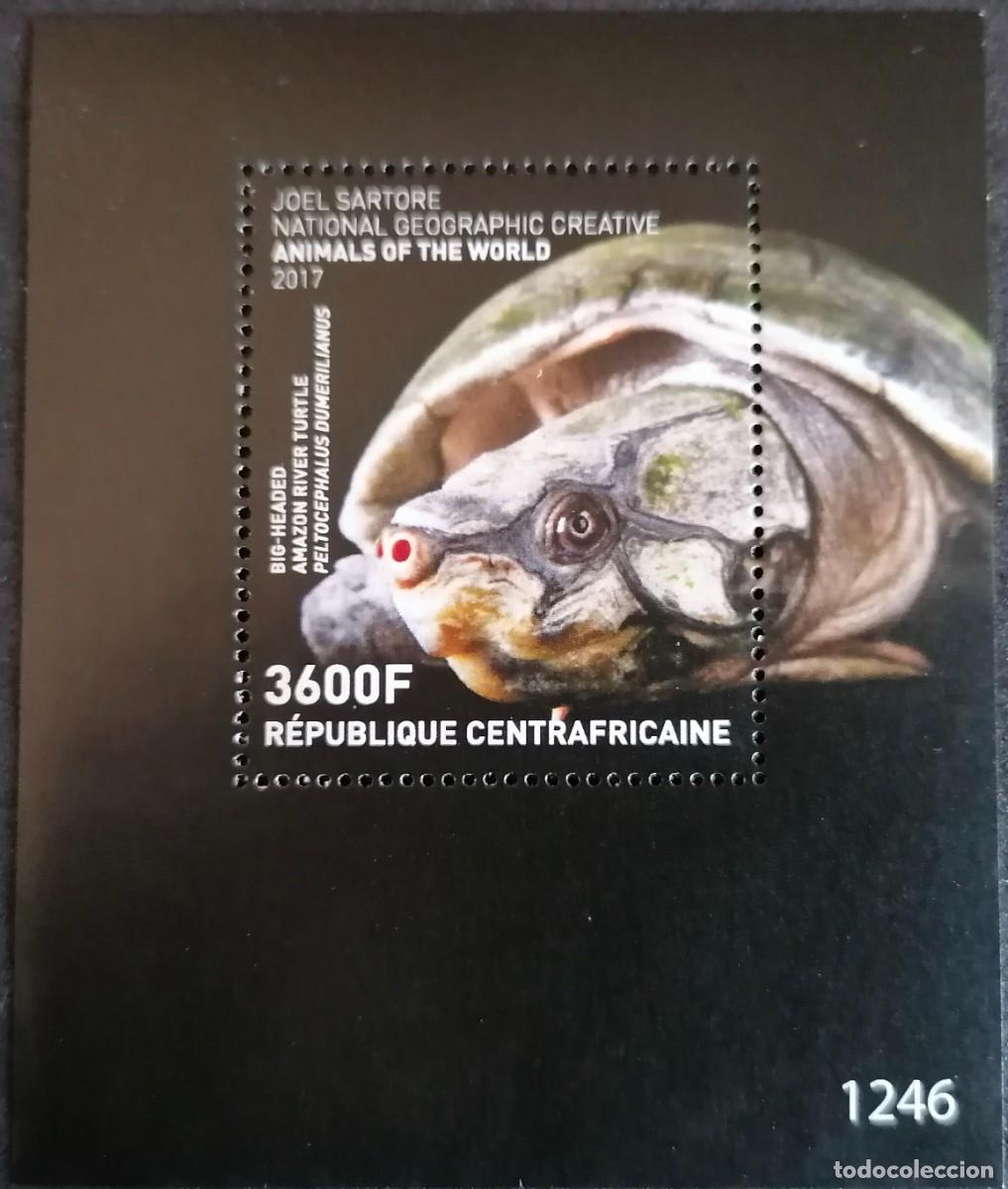 Sellos: CENTRO&Aacute;FRICA 2017 - HB TORTUGA .- - Foto 1