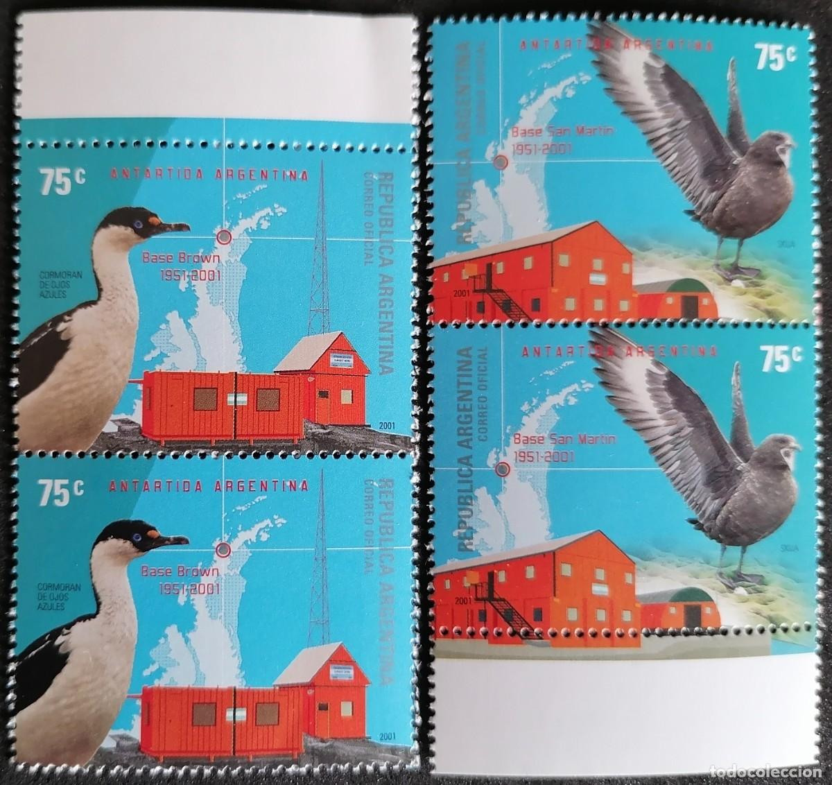 Sellos: ARGENTINA 2001 - BASES ANT&Aacute;RTICAS . - Foto 1