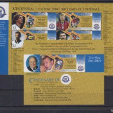 Sellos: ST. VINCENT GRENADINES 2004 2 SHEETS MNH JOSEPH BLATTER FIFA FOOTBALL FUTBOL DEPORTES SPORTS
