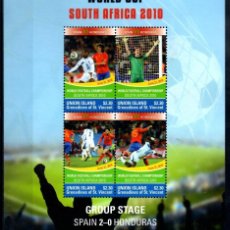 Sellos: UNION ISLAND GRENADINES ST. VINCENT 2010 SHEET MNH FOOTBALL WORLD CUP MUNDIAL DE FUTBOL SUDAFRICA