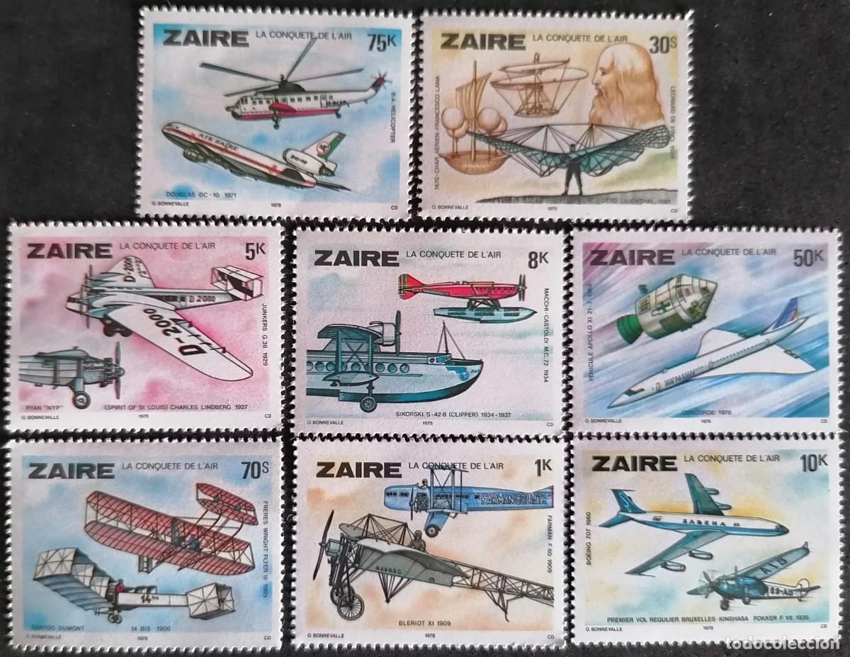 Sellos: ZAIRE 1978 - AVIACI&Oacute;N . - Foto 1