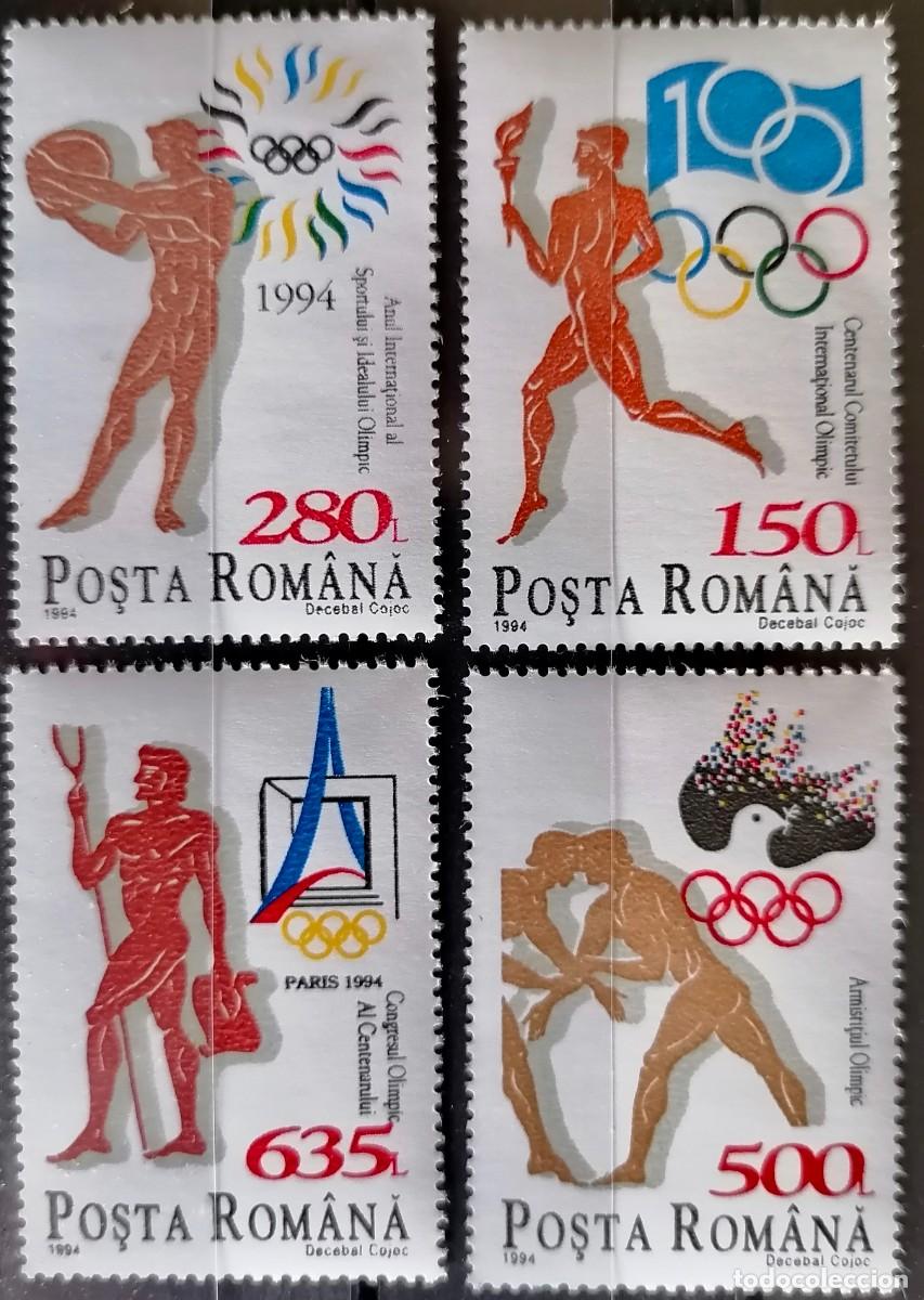 Sellos: RUMANIA 1994 - CENTENARIO - COI = - Foto 1