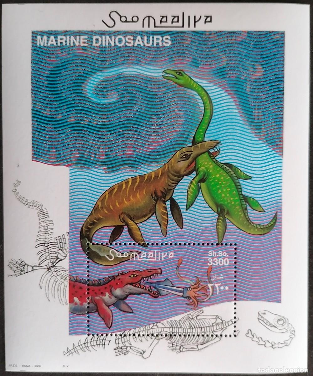Sellos: SOMALIA 2000 - HB DINOSAURIOS . - Foto 1