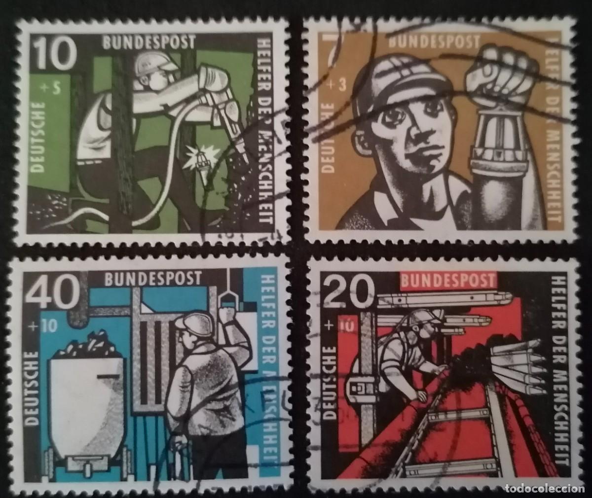 Sellos: ALEMANIA 1957 - MINEROS . - Foto 1