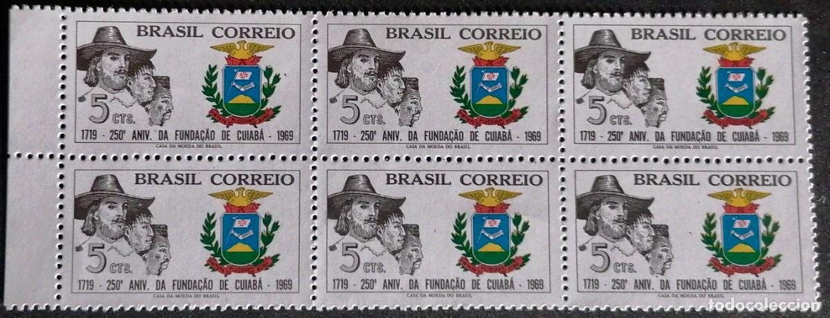 Sellos: BRASIL 1969 - FUNDACI&Oacute;N DE CUIAB&Aacute; . - Foto 1