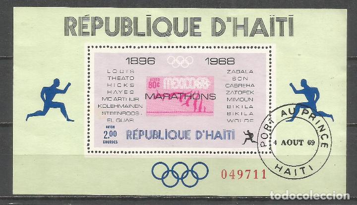 Sellos: HAITI HOJA BLOQUE YVERT NUM. 27 USADA - Foto 1