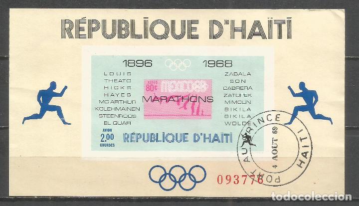 Sellos: HAITI HOJA BLOQUE YVERT NUM. 27A USADA - Foto 1