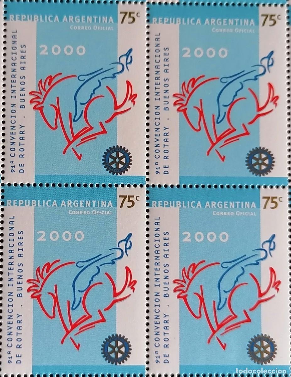 Sellos: ARGENTINA 2000 - ROTARY INTERNACIONAL . - Foto 1