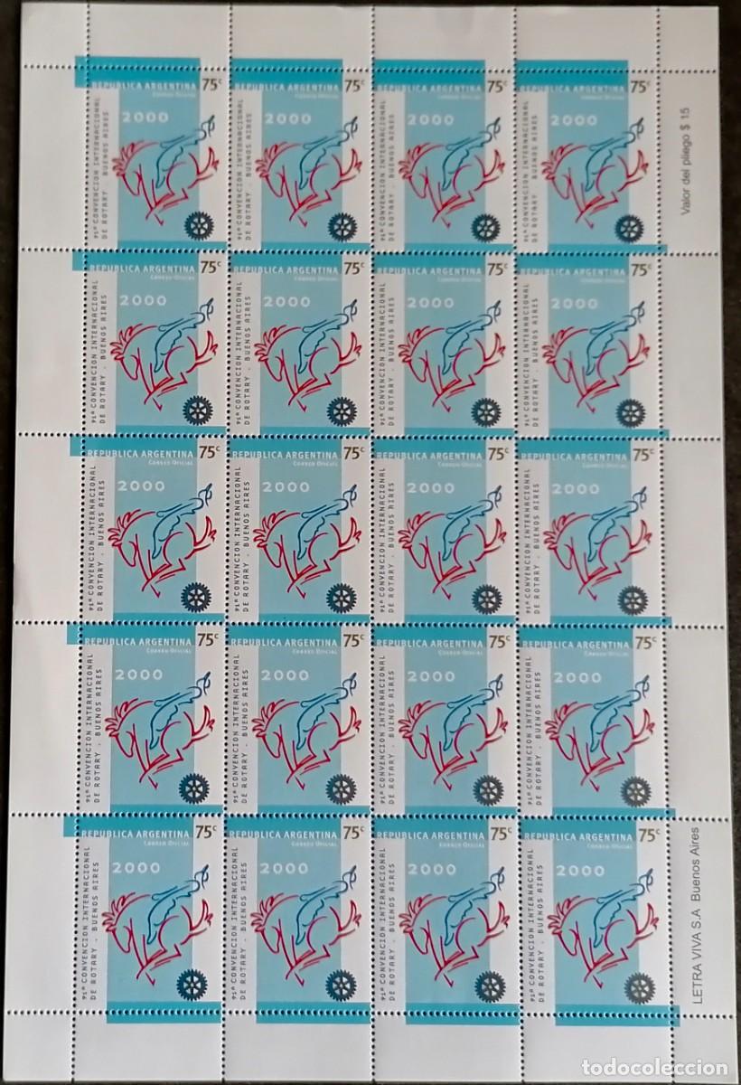 Sellos: ARGENTINA 2000 - HB ROTARY INTERNACIONAL . - Foto 1