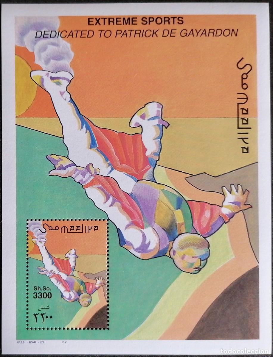 Sellos: SOMALIA 2001 - HB DEPORTES DE RIESGO = - Foto 1
