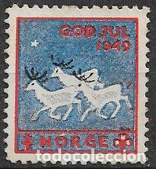 Sellos: VI&Ntilde;ETAS, Protuberculosos, Noruega, 1940 (*) - Foto 1