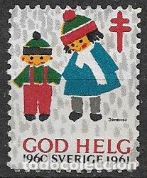 Sellos: VI&Ntilde;ETAS, Protuberculosos, Suecia, 1960 (*) - Foto 1