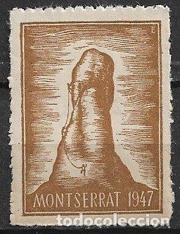 Sellos: VI&Ntilde;ETAS, Montserrat 1947, Roca * * - Foto 1