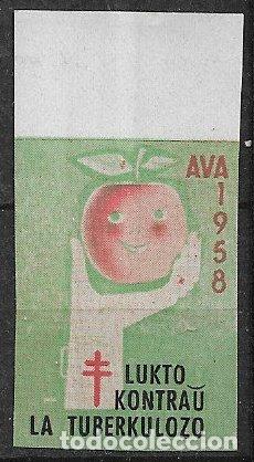 Stamps: VI&Ntilde;ETAS, Protuberculosos, Pais vasco 1958 AVA 1 v. verde sin dentar * *