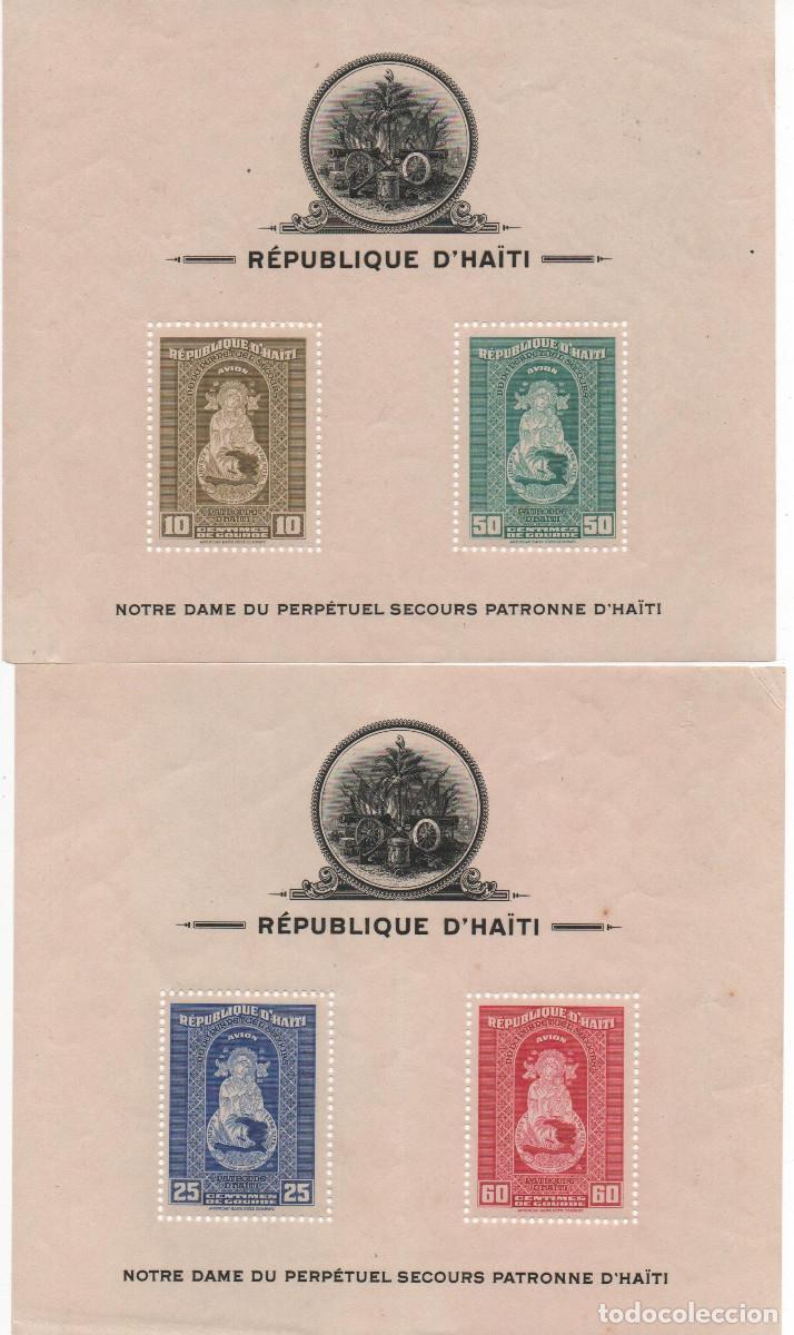 Stamps: Dos hojas bloque nuevas de Hait&iacute; de 1943