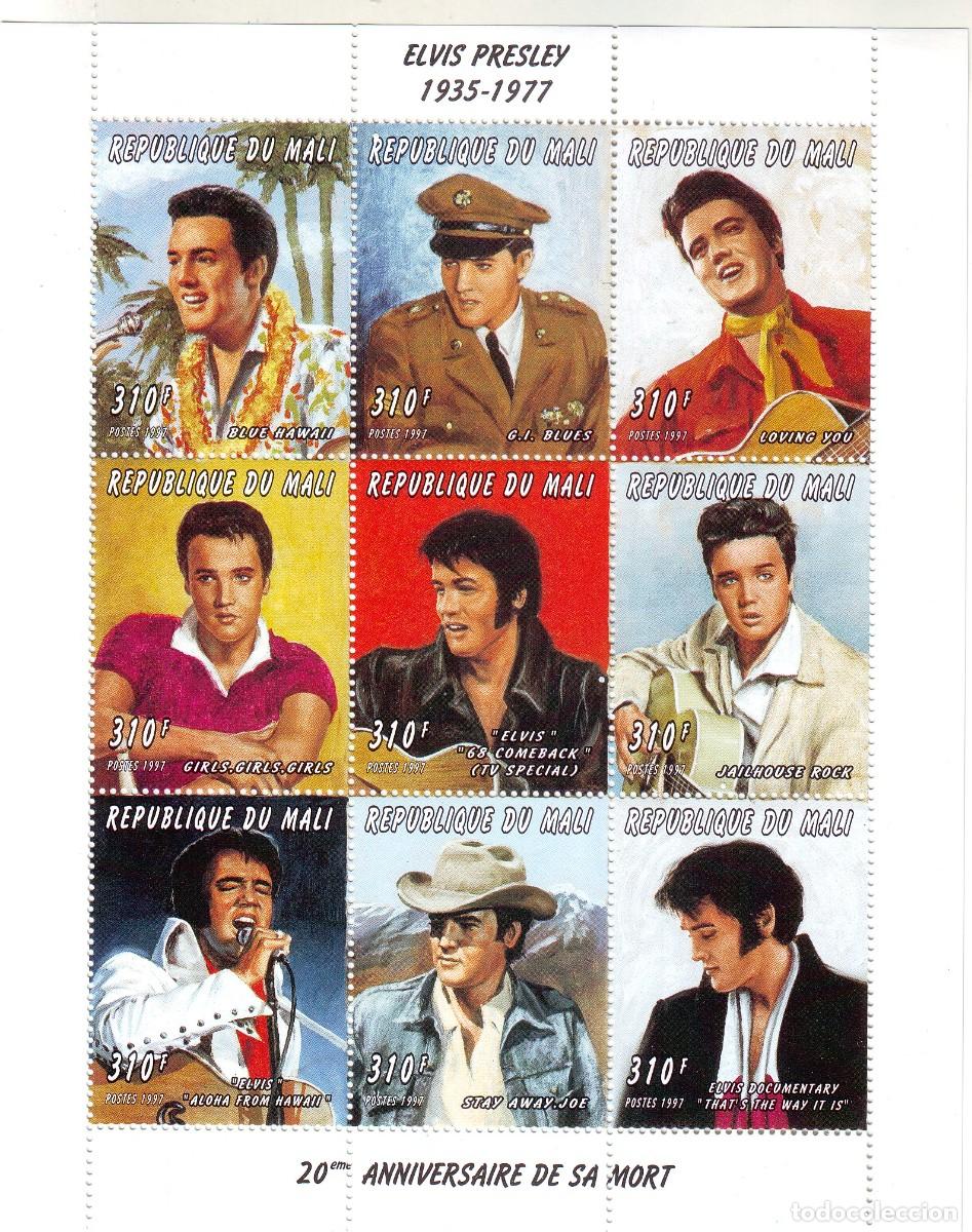 Sellos: HOJA DE ELVIS PRESLEY DE MALI - Foto 1