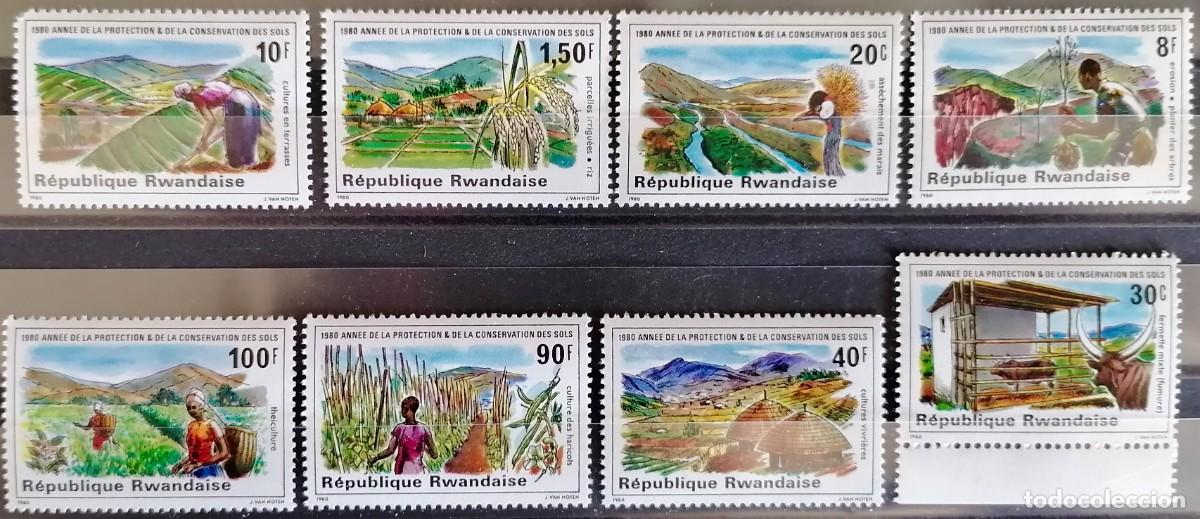 Sellos: RUANDA 1980 - CONSERVACI&Oacute;N DEL SUELO . - Foto 1