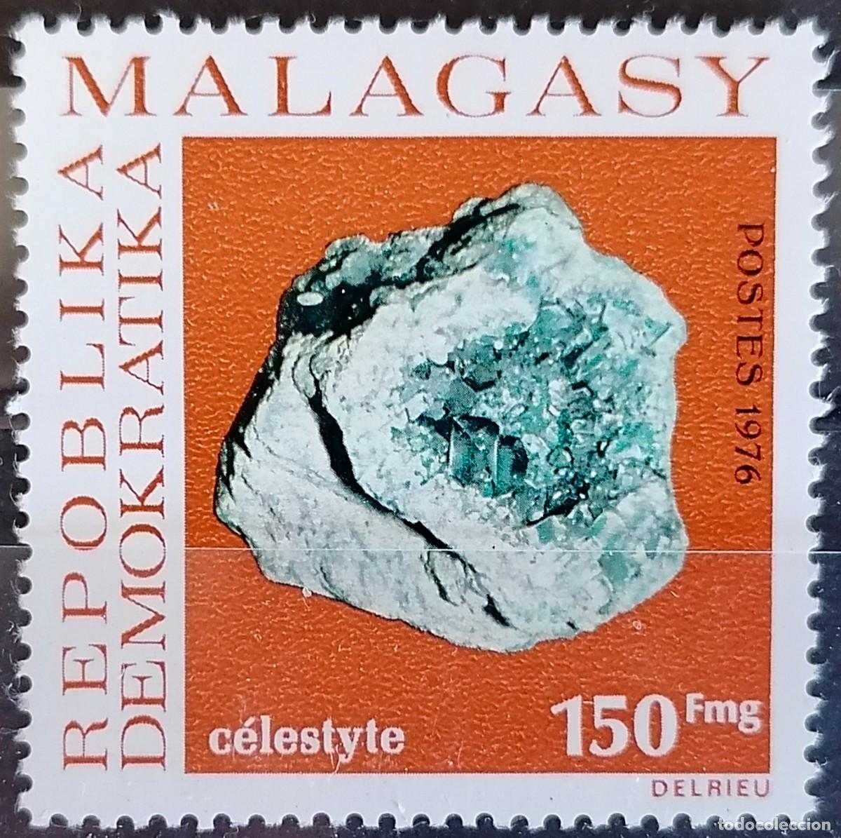Sellos: MADAGASCAR 1976 - CELESTITA. - Foto 1