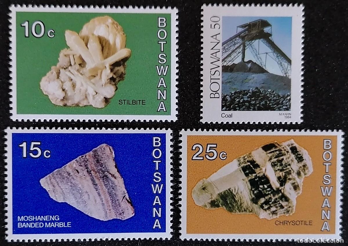 Sellos: BOTSWANA 1974 / 84 - GEOLOG&Iacute;A . - Foto 1
