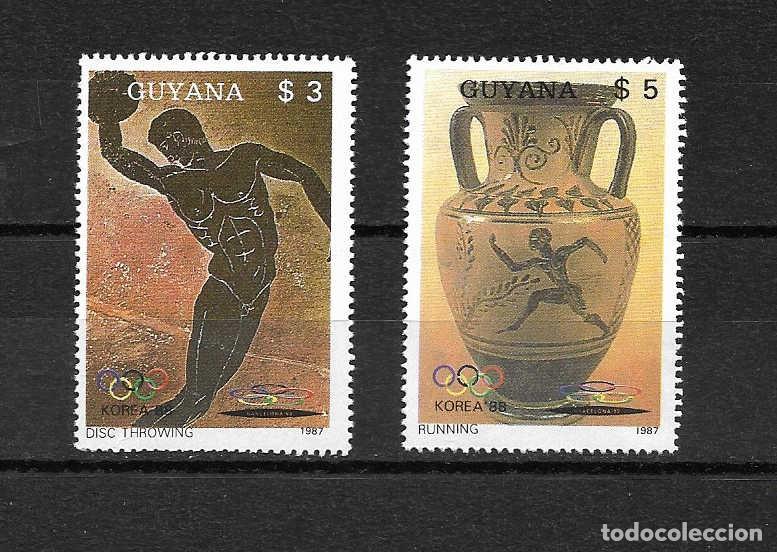 Stamps: cer&aacute;micas de Guyana- sellos a&ntilde;o 1987