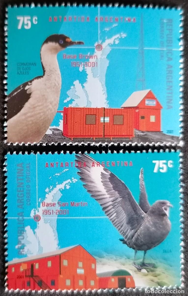 Sellos: ARGENTINA 2001 - BASES ANT&Aacute;RTICAS . - Foto 1