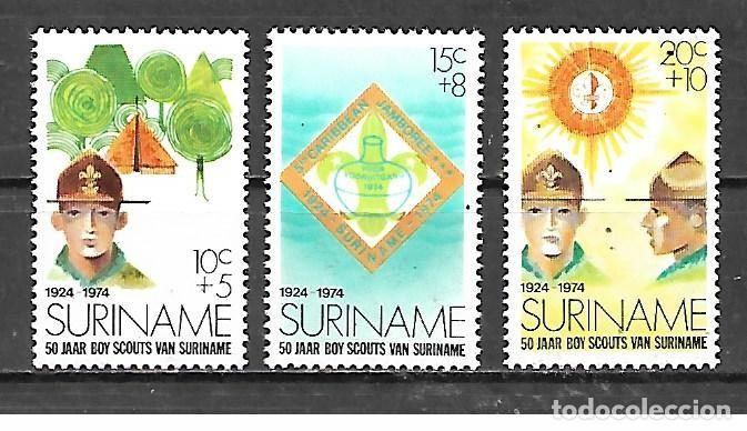 Sellos: 1974: Suriname - Serie &rdquo;50 a&ntilde;os Boy Scouts de Suriname&rdquo; (MNH**)
