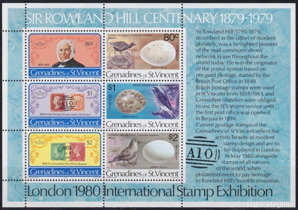 Briefmarken: F-EX41915 GRENADINES & ST VINCENT MNH 1979 ROWLAND HILL CENTENARY EGG BIRD.