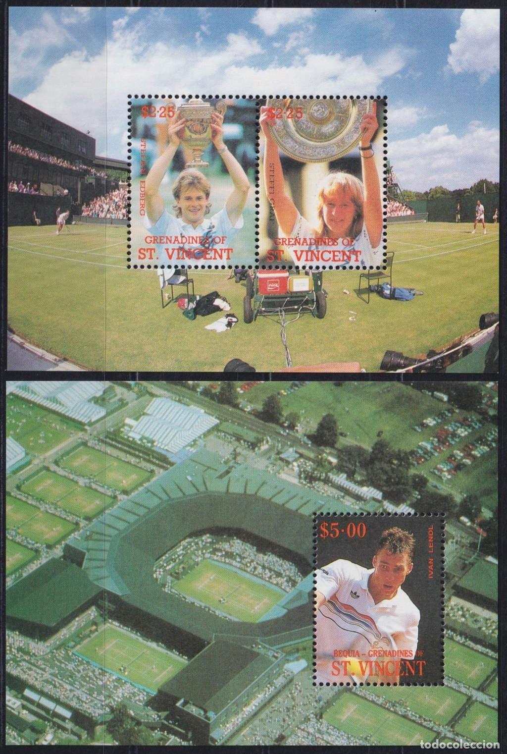 Briefmarken: F-EX42650 BEQUIA GRENADINES ST VINCENT MNH 1988 TENNIS CHAMPIONSHIP CUP.