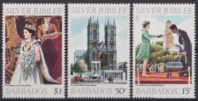 Briefmarken: F-EX42349 BARBADOS IS MNH 1977 QUEEN SILVER JUBILEE.
