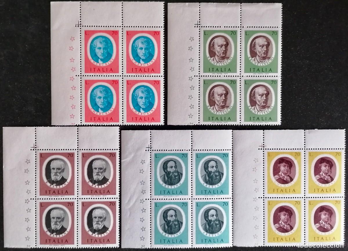 Sellos: ITALIA 1977 - ARTISTAS . - Foto 1