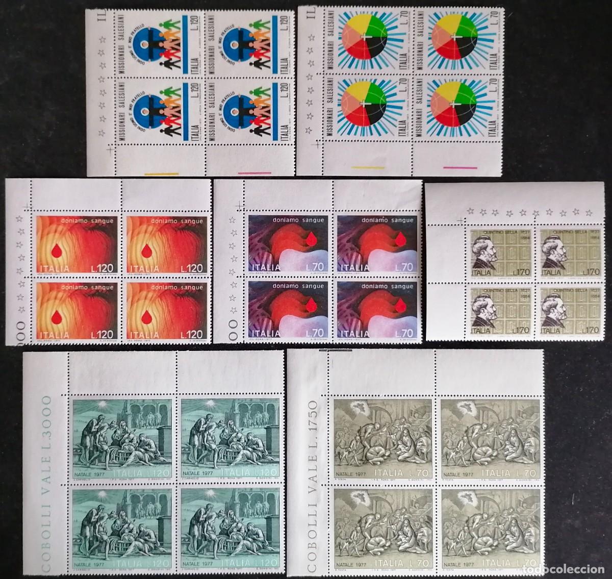 Sellos: ITALIA 1977 - VARIAS SERIES . - Foto 2