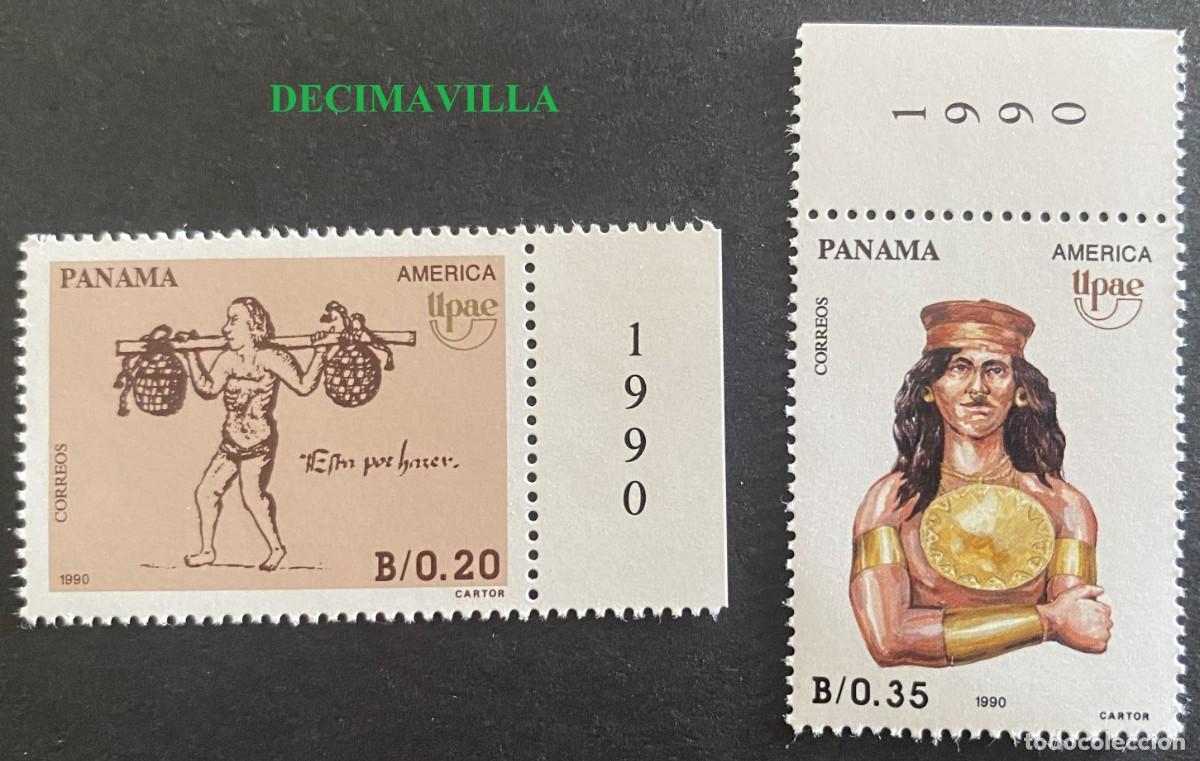 Sellos: OTEM460, PANAMA, UPAEP, 1990, 1071/72 - Foto 1