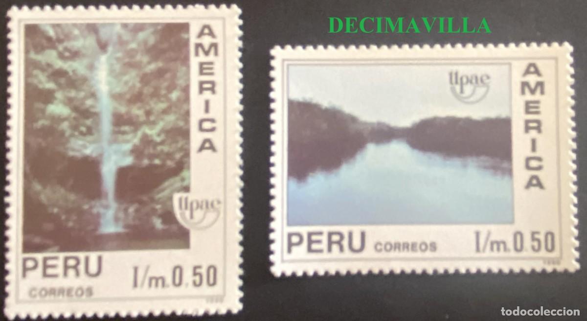 Sellos: OTEM461, PERU, UPAEP, 1990, 958/59 - Foto 1