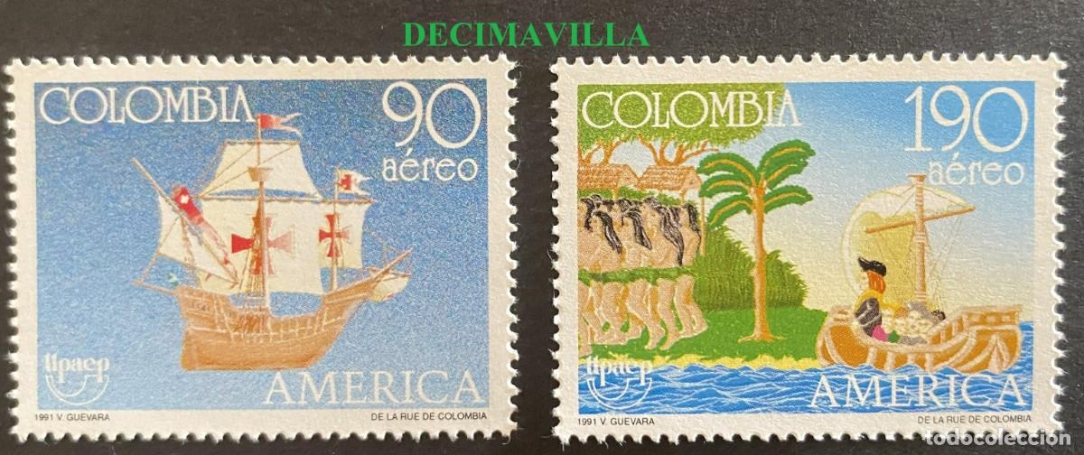 Sellos: OTEM472, CUBA, UPAEP, 1991, 3153c/53d - Foto 1