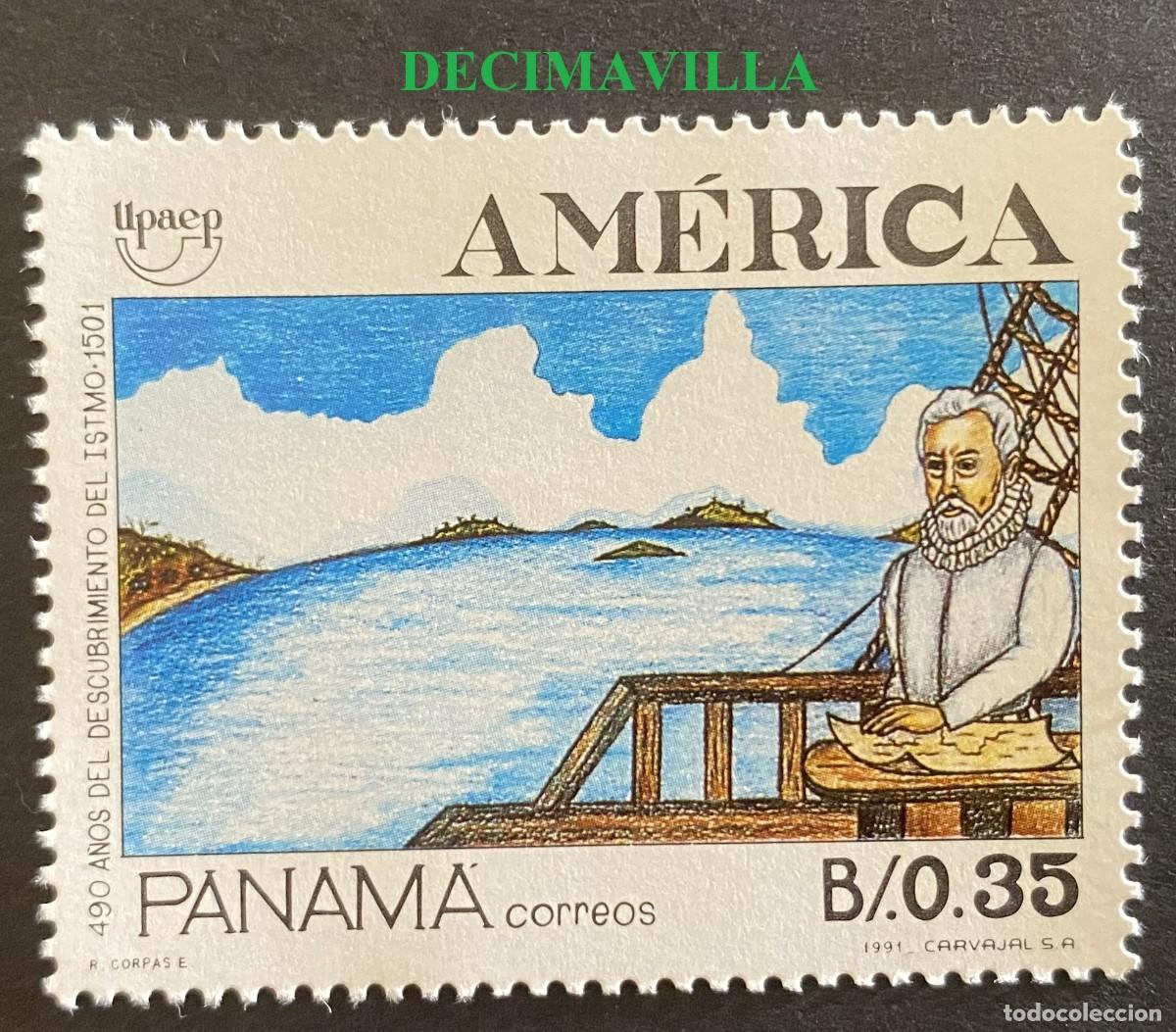 Sellos: OTEM478, PANAMA, UPAEP, 1991, 1077 - Foto 1