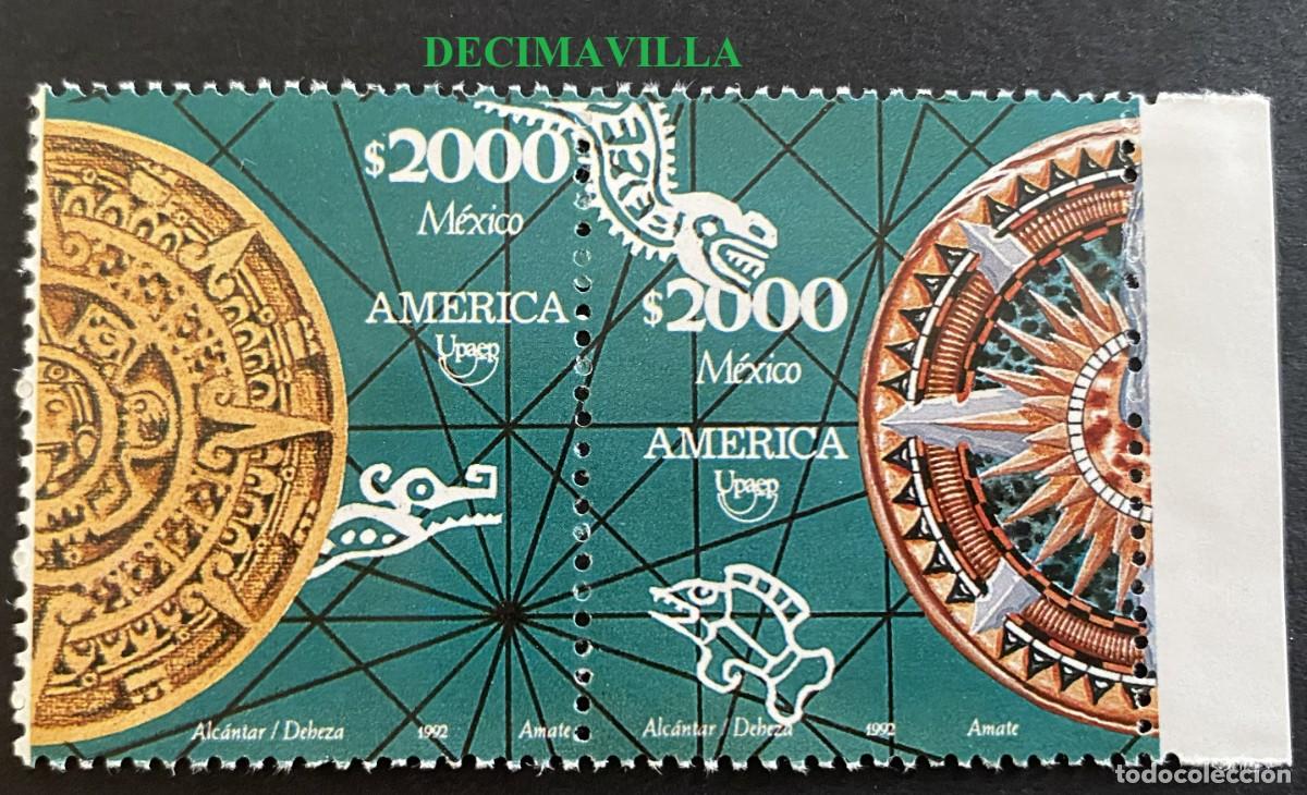 Sellos: OTEM495, MEXICO, UPAEP, 1992, 1268/69 - Foto 1
