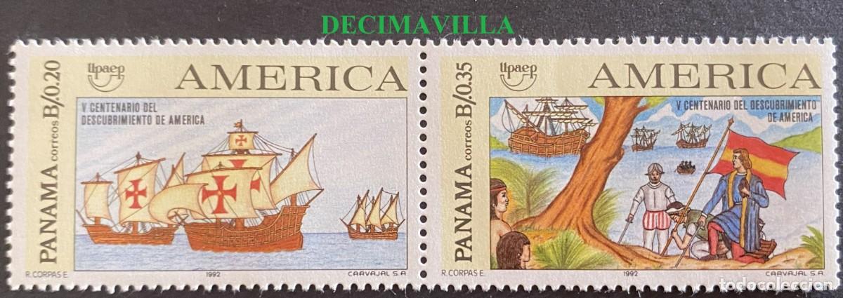 Sellos: OTEM497, PANAMA, UPAEP, 1992, 1095/96 - Foto 1