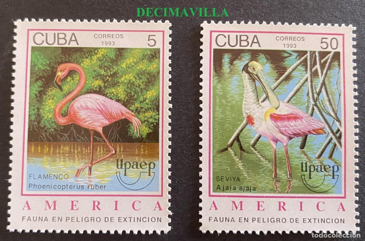 Sellos: OTEM509, CUBA, UPAEP, 1993, 3223/24 - Foto 1