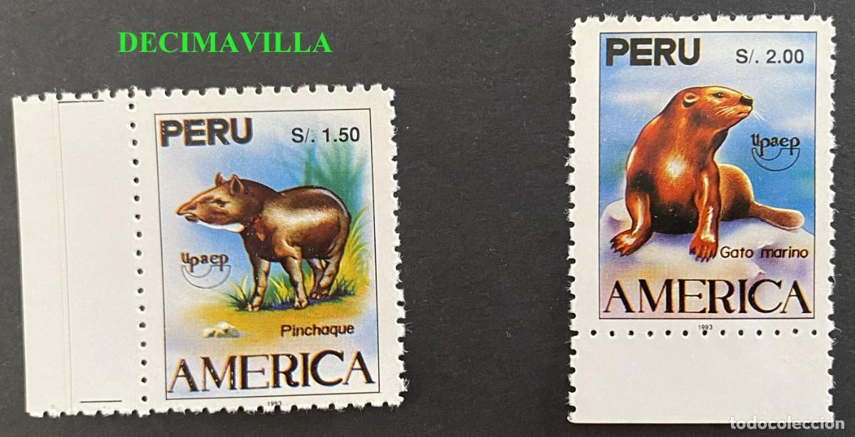Sellos: OTEM515, PERU, UPAEP, 1993 - Foto 1