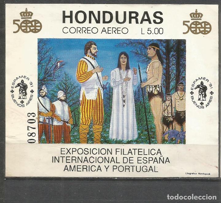 Sellos: HONDURAS HOJA BLOQUE YVERT NUM. 44 USADA - Foto 1