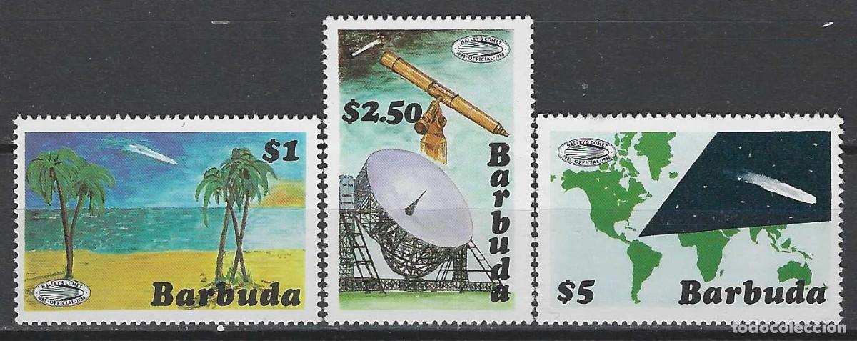 Sellos: BARBUDA 1986 - APARICI&Oacute;N DEL COMETA HALLEY, S.COMPLETA - MNH** - Foto 1